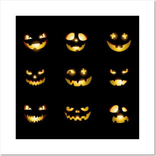 Pumpkin Smiley Posters and Art